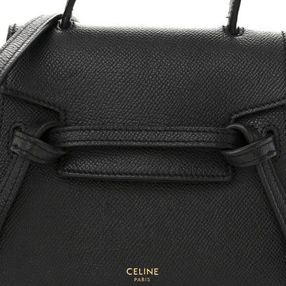 Celine Grained Calfskin Pico Belt Bag Black 8 of 13