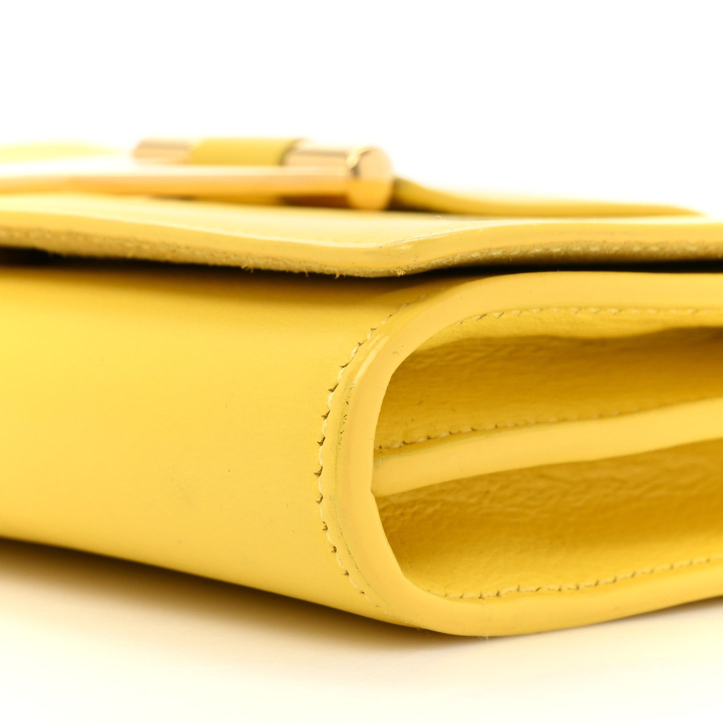 Calfskin Mini Y Ligne Crossbody Pochette Bag Yellow