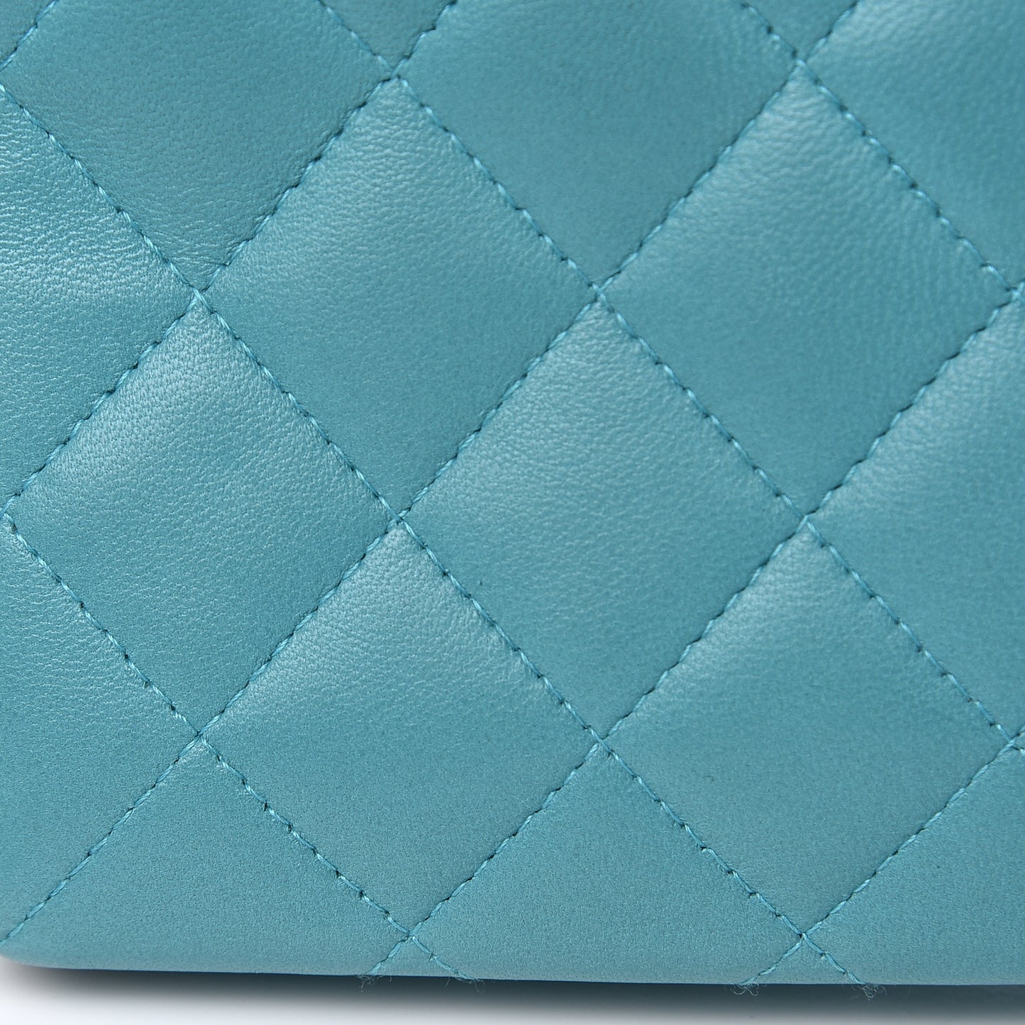 Lambskin Quilted Mini Flap Crossbody Bag Turquoise