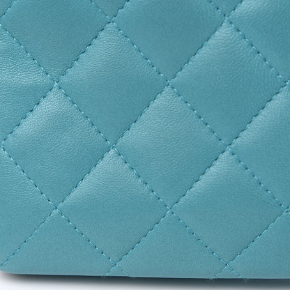 Chanel Lambskin Quilted Mini Flap Crossbody Bag Turquoise 13 of 16