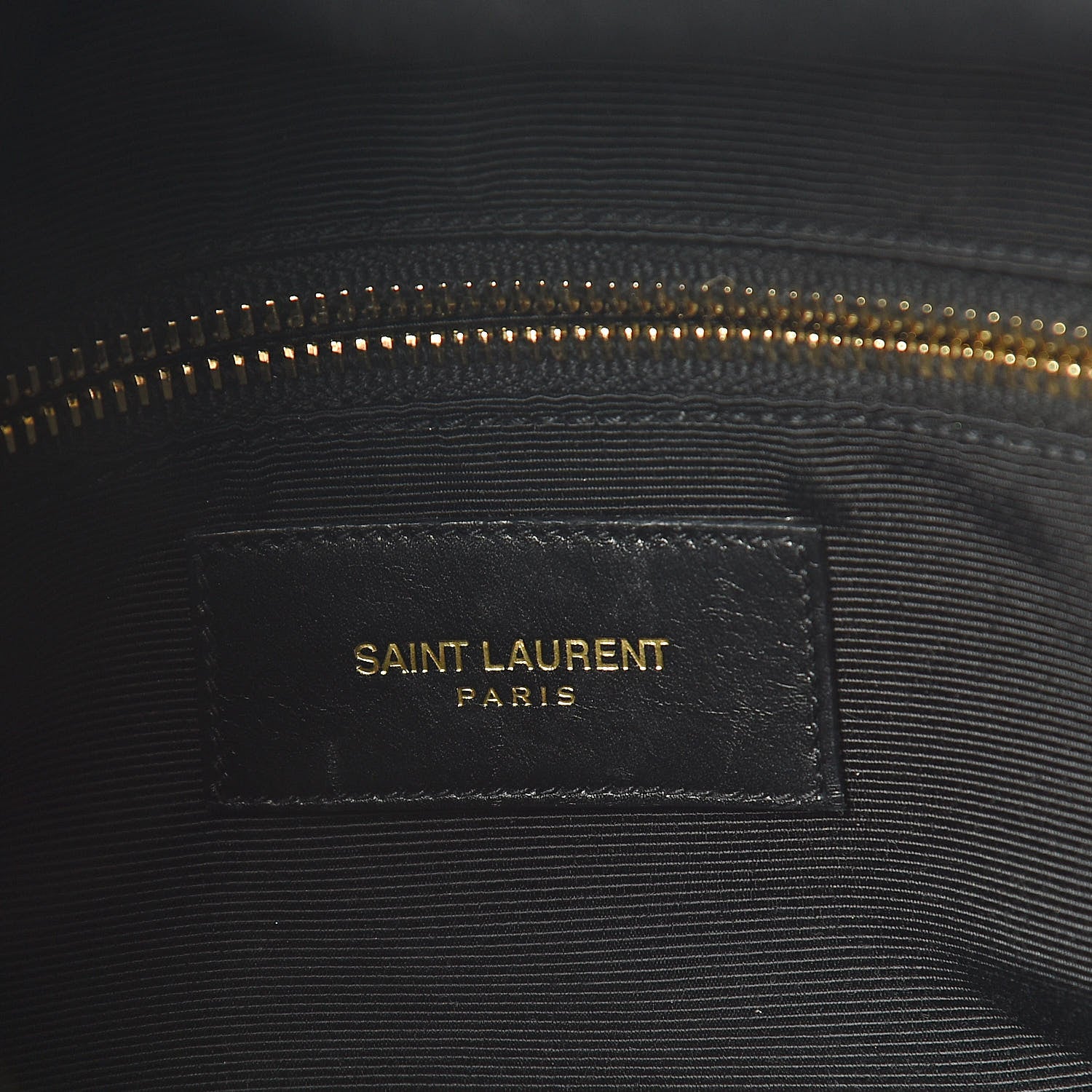 Saint Laurent Smooth Calfskin Letters Fold-Over Clutch Black 6 of 11