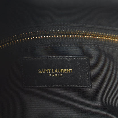 Saint Laurent Smooth Calfskin Letters Fold-Over Clutch Black 6 of 11