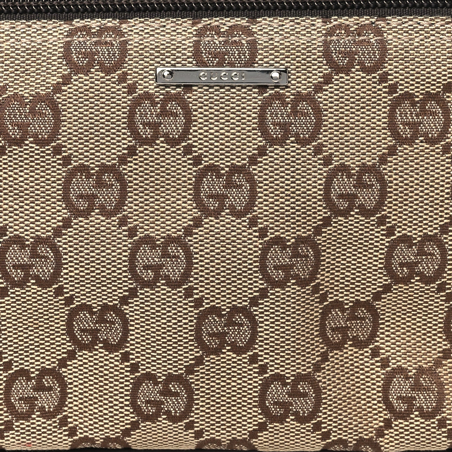 Monogram Web Boat Pochette Brown