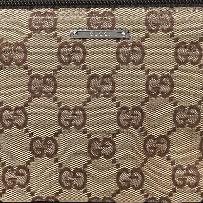 Gucci Monogram Web Boat Pochette Brown 8 of 12