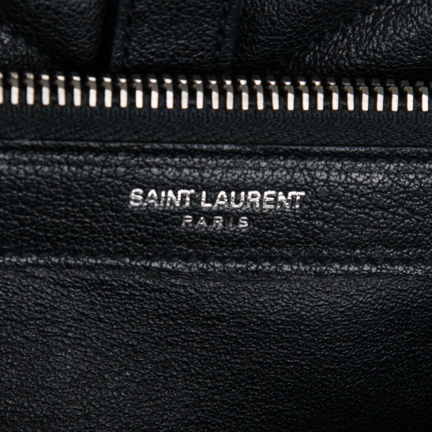 Saint Laurent Sheepskin Matelasse Chevron Monogram Large College Satchel Black 6 of 8