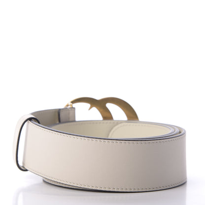 Gucci Calfskin Double G 40mm Belt 90 36 Mystic White 2 of 3