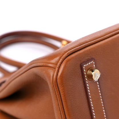 Hermes Natural Barenia Faubourg Birkin 30 Fauve 8 of 16
