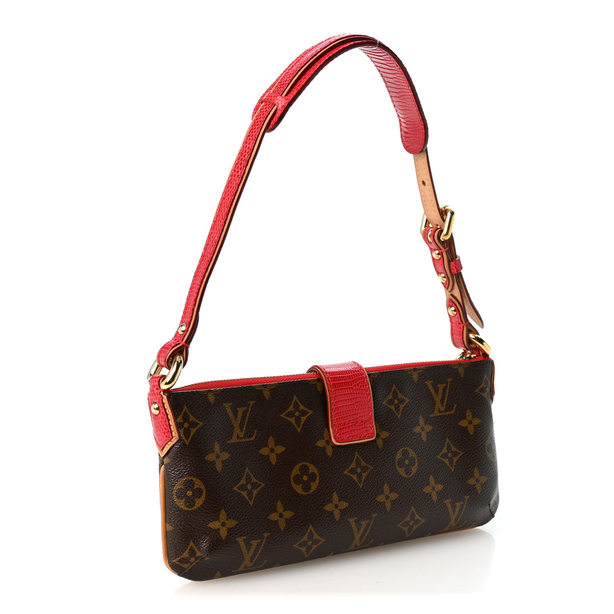 Louis Vuitton Lizard Monogram Cerises Pochette 2 of 9