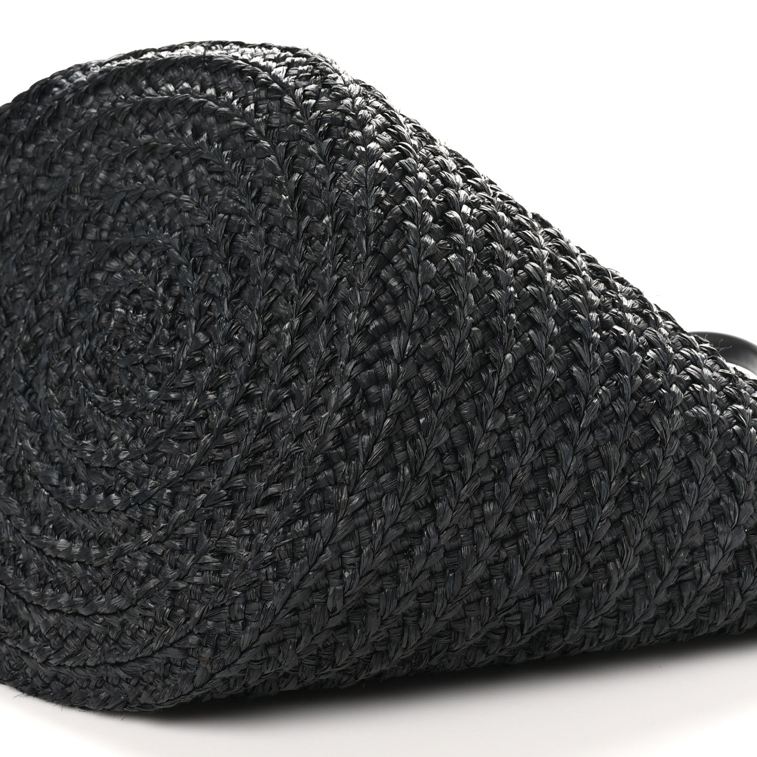 Saint Laurent Raffia Medium Panier Bag Black 9 of 9