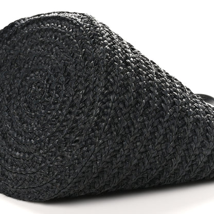 Saint Laurent Raffia Medium Panier Bag Black 9 of 9