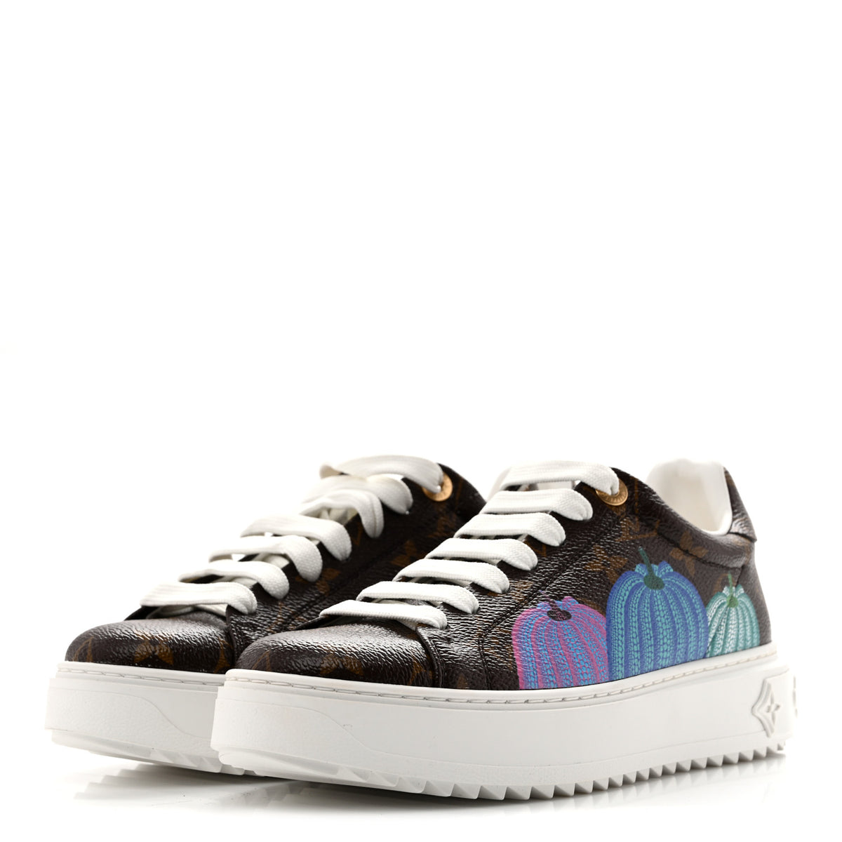 Louis Vuitton LV X YK Monogram Pumpkin Time Out Sneakers 36.5 4 of 10