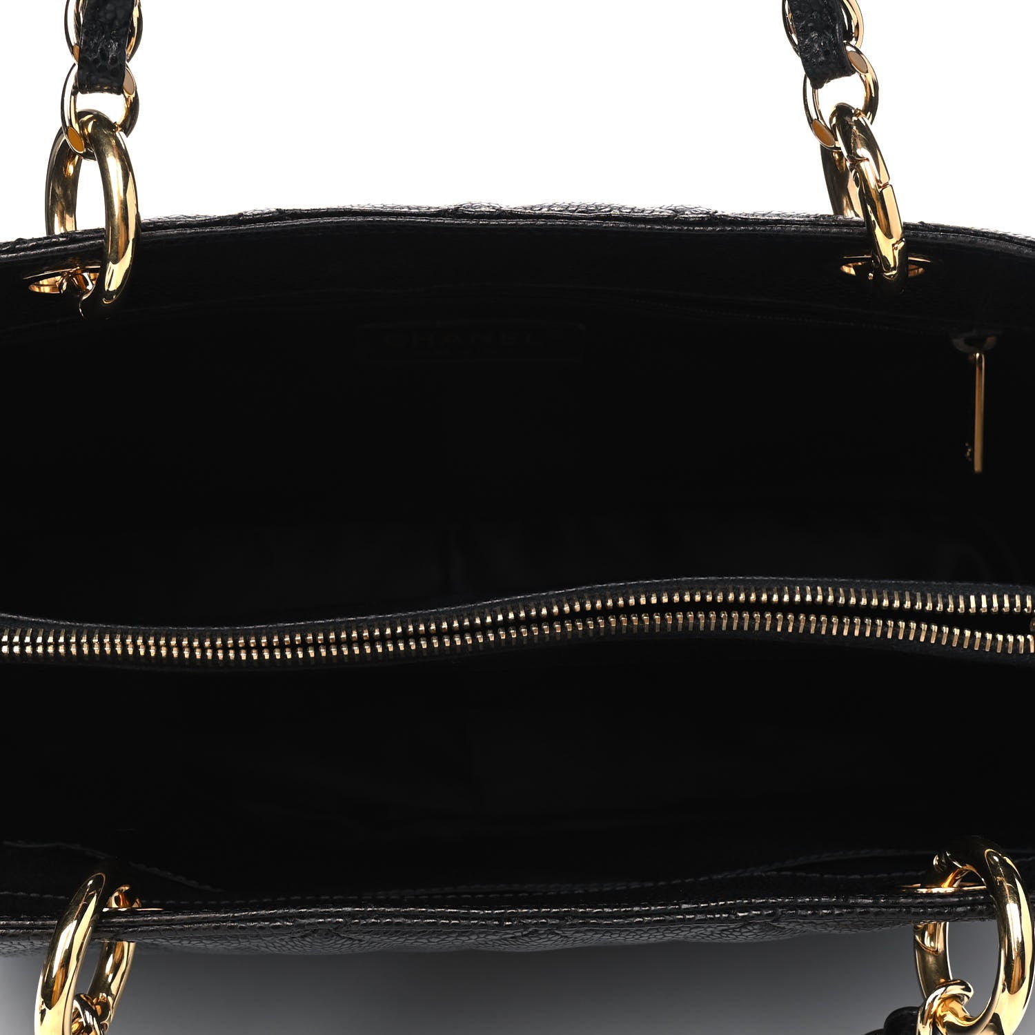 Chanel Caviar Quilted Grand Shopping Tote GST Black 4 of 5