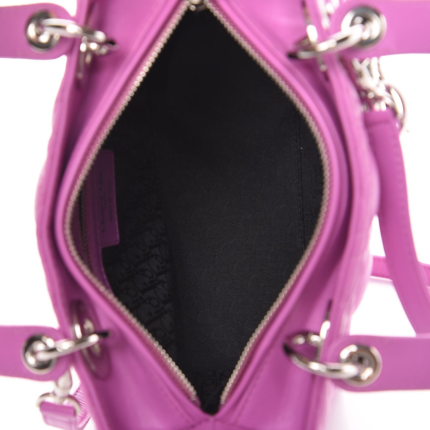 Lambskin Cannage Medium Lady Dior Purple