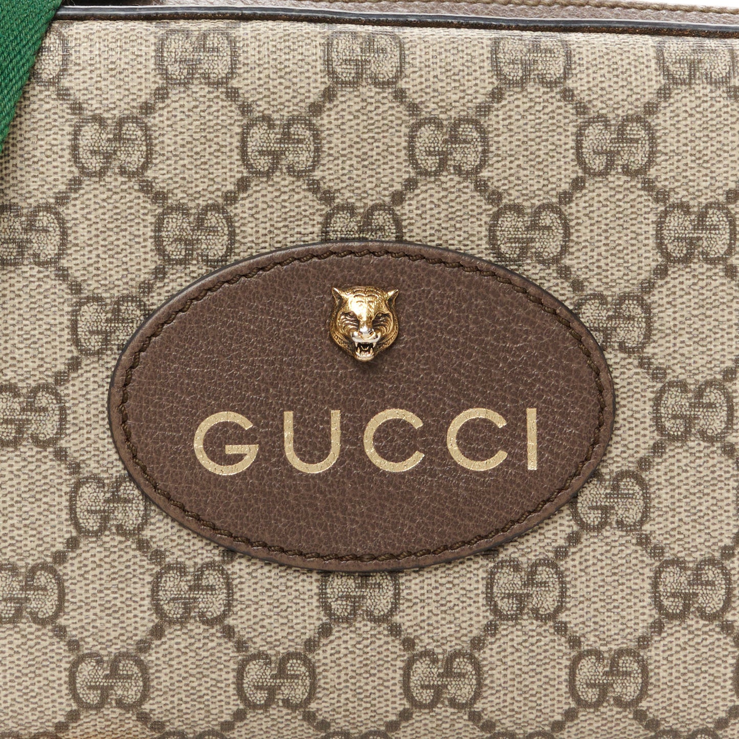 GG Supreme Monogram Web Neo Vintage Shoulder Bag Beige New Acero Crop