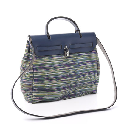 Hermes Vache Hunter Vibrato Herbag PM Blue 2 of 9