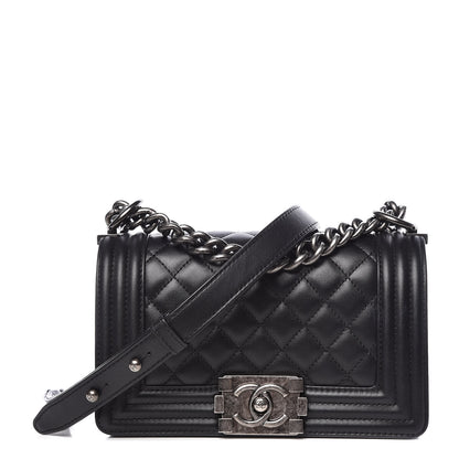 Chanel Calfskin Quilted Small Boy Flap Black 1 of 10