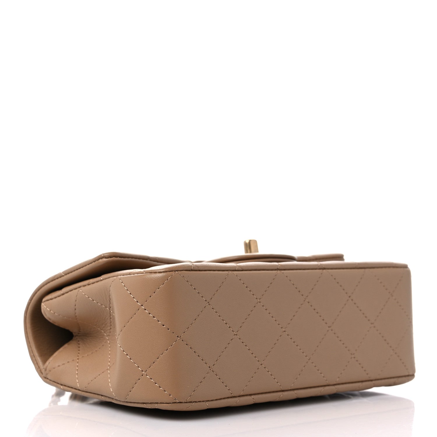 Chanel Lambskin Quilted Mini Metal Top Handle Rectangular Flap Beige 4 of 10