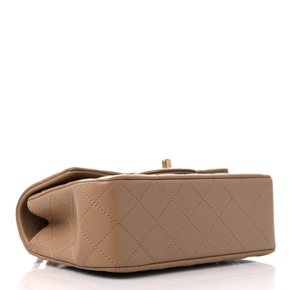 Chanel Lambskin Quilted Mini Metal Top Handle Rectangular Flap Beige 4 of 10