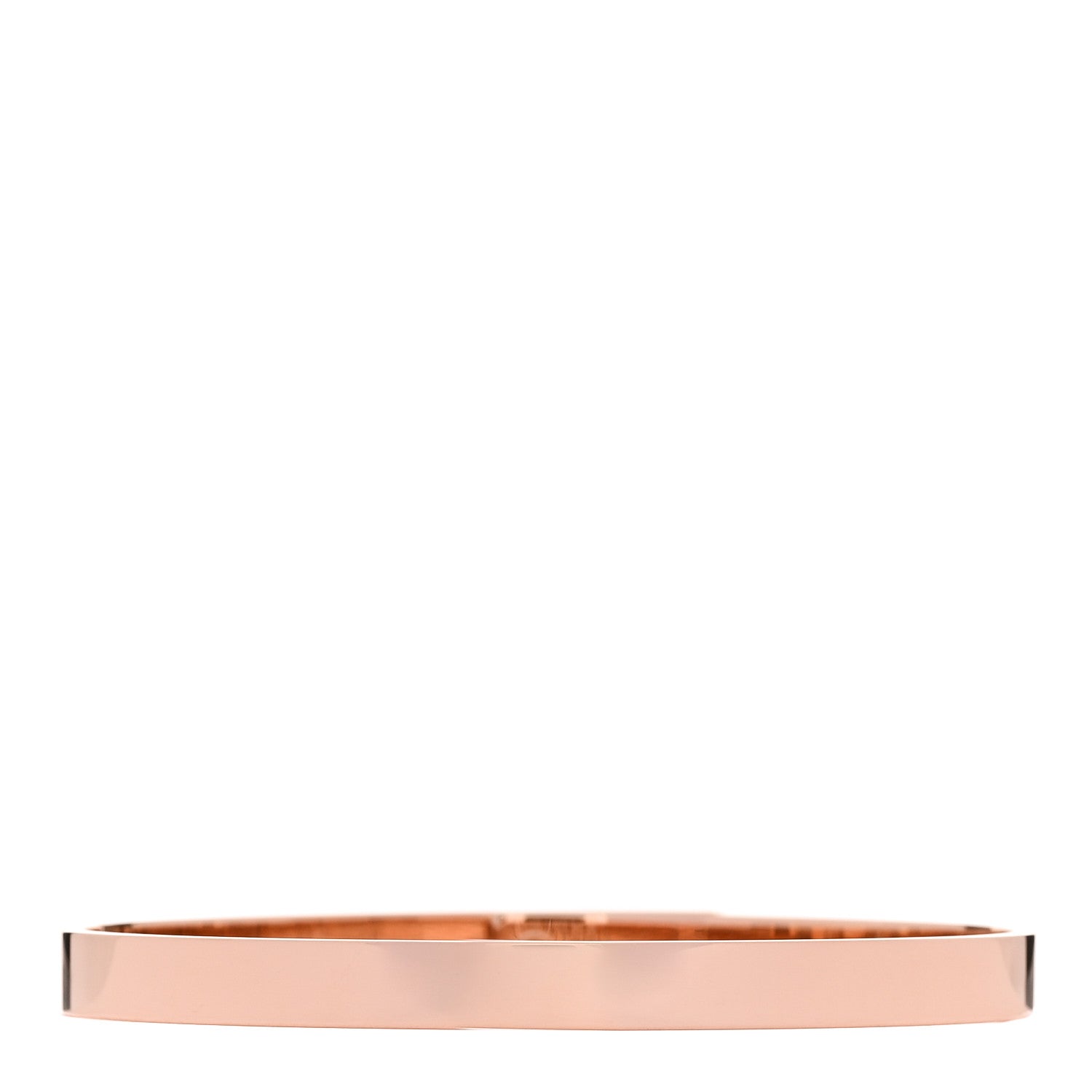 Hermes 18K Rose Gold Diamond PM Kelly Bracelet LG 2 of 4
