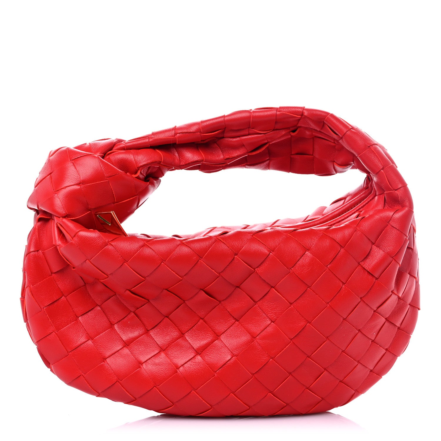 product image of BOTTEGA VENETA Nappa Intrecciato Mini Jodie Red FASHIONPHILE
