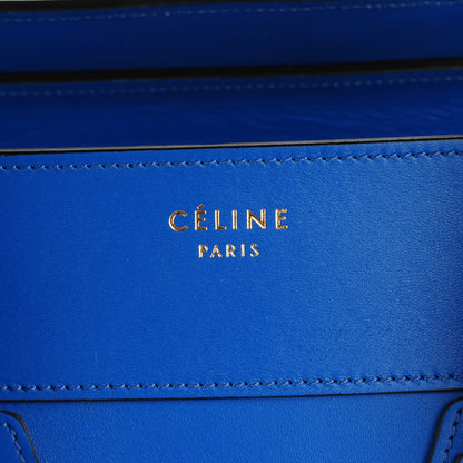 Celine Palmelato Calfskin Mini Luggage Electric Blue 5 of 8