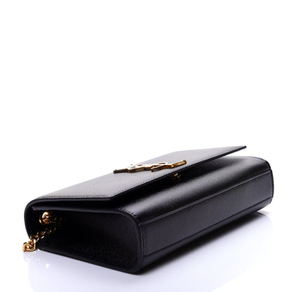 Saint Laurent Grain De Poudre Small Monogram Kate Satchel Black 4 of 10