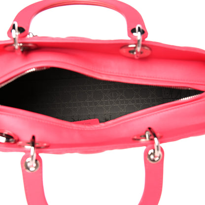 Christian Dior Lambskin Cannage Large Lady Dior Pink 5 of 18