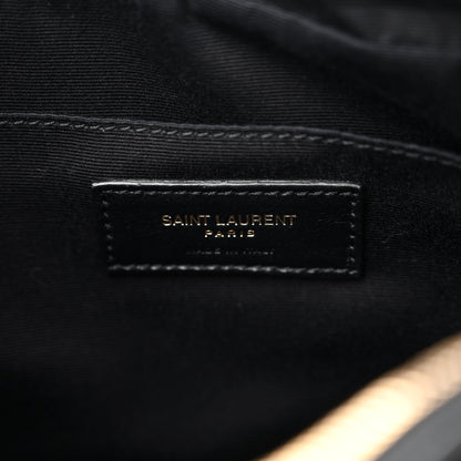 Saint Laurent Calfskin Matelasse Monogram Lou Camera Bag Black 6 of 11