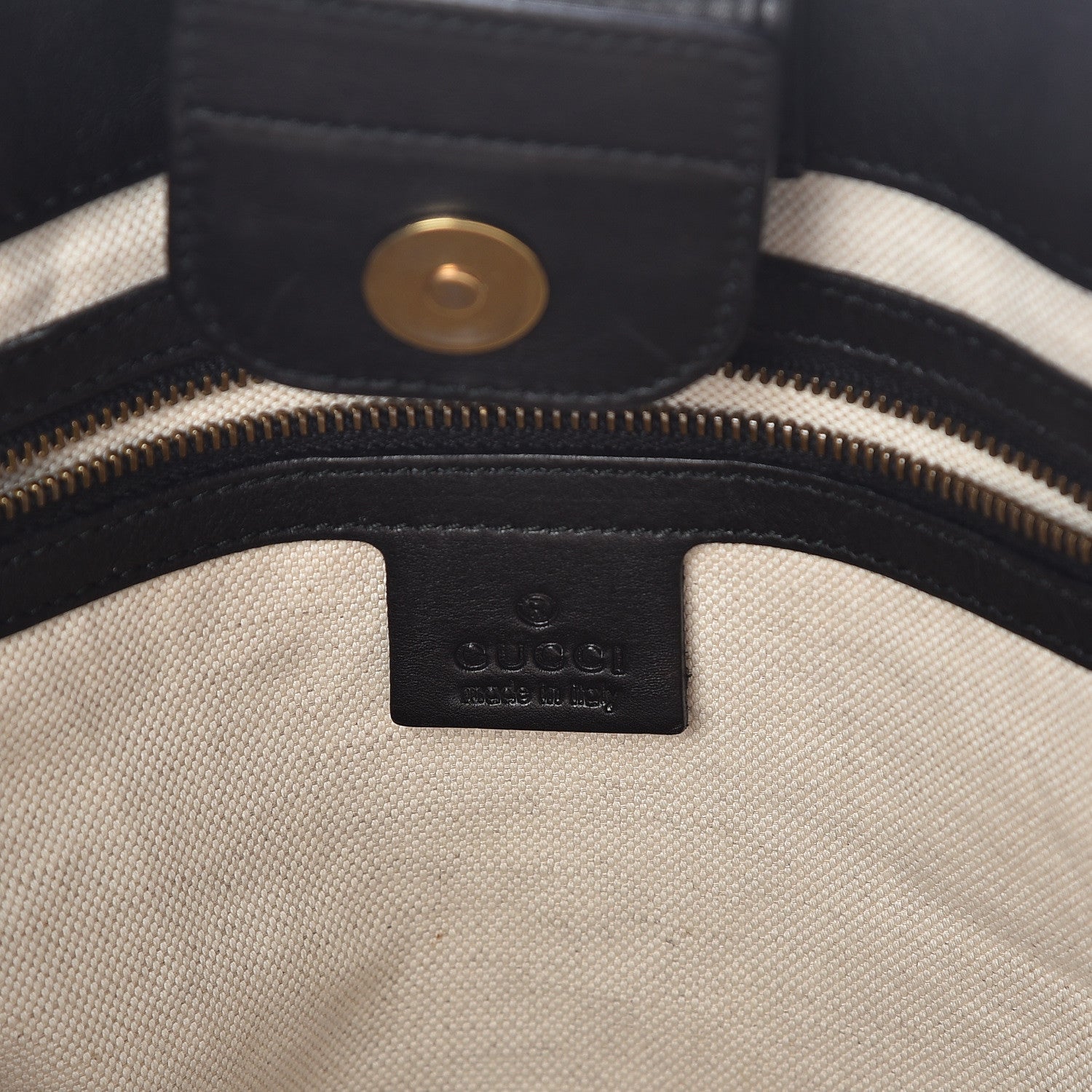 Gucci Calfskin Large GG Running Tote Black 6 of 14