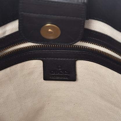 Gucci Calfskin Large GG Running Tote Black 6 of 14