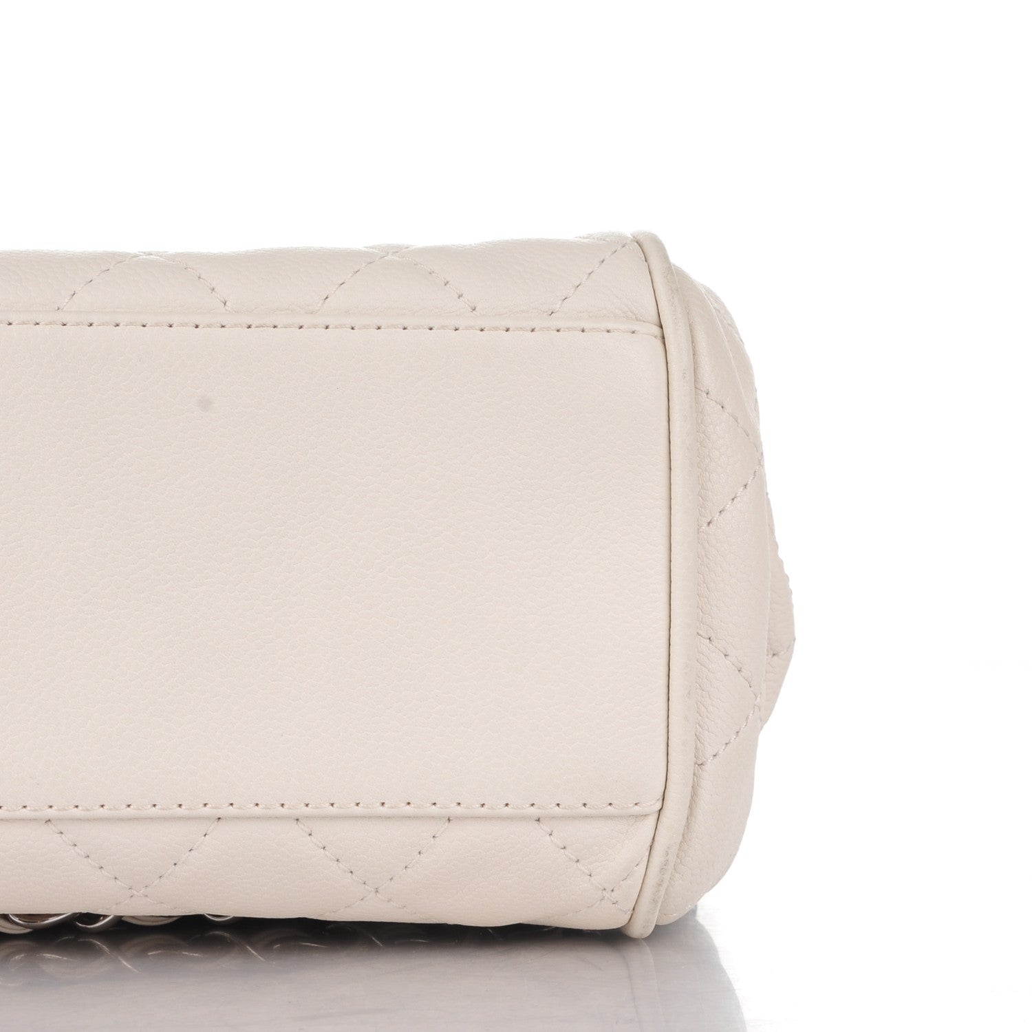 Chanel Caviar Quilted Timeless Accordion Flap White 8 of 9