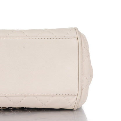 Chanel Caviar Quilted Timeless Accordion Flap White 8 of 9