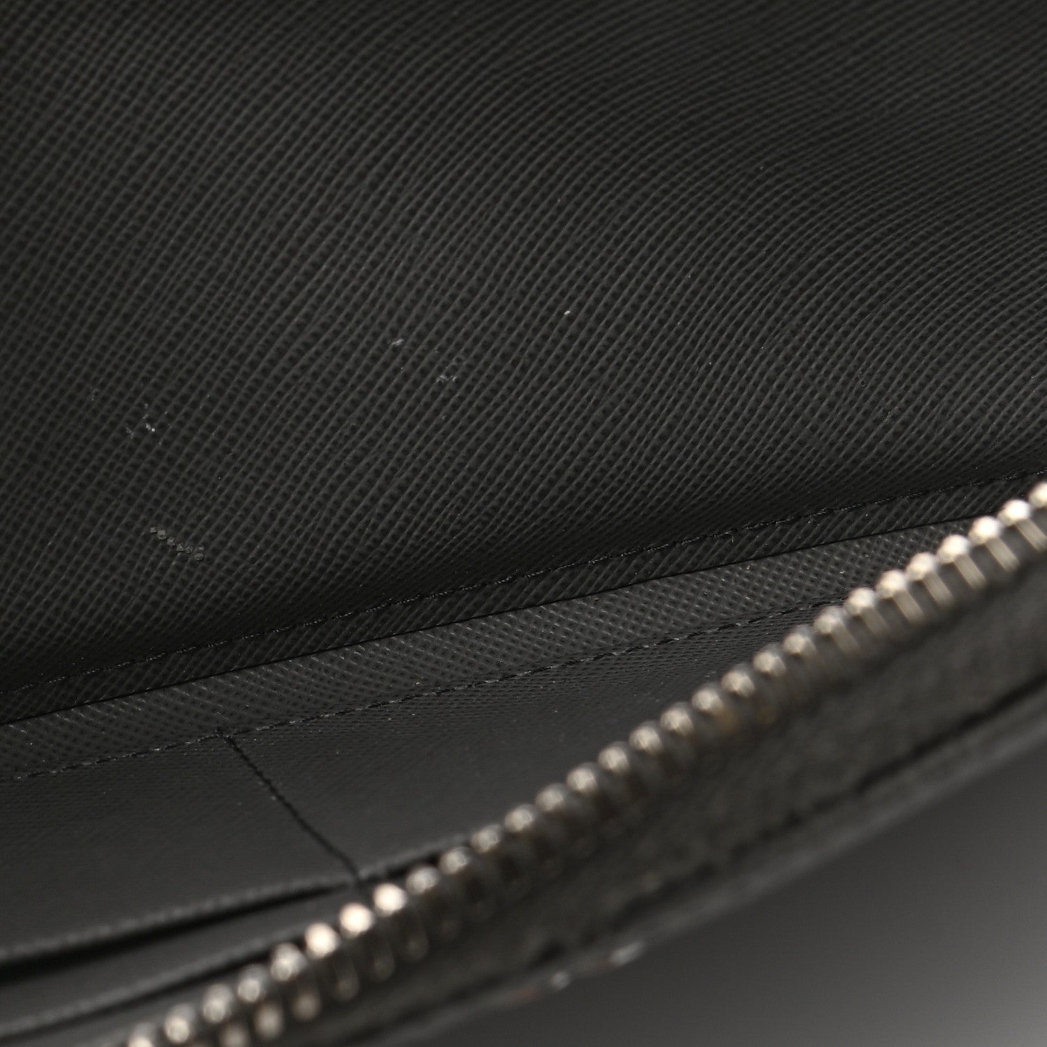 Prada Saffiano Metal Zip Around Wallet Marmo 7 of 7