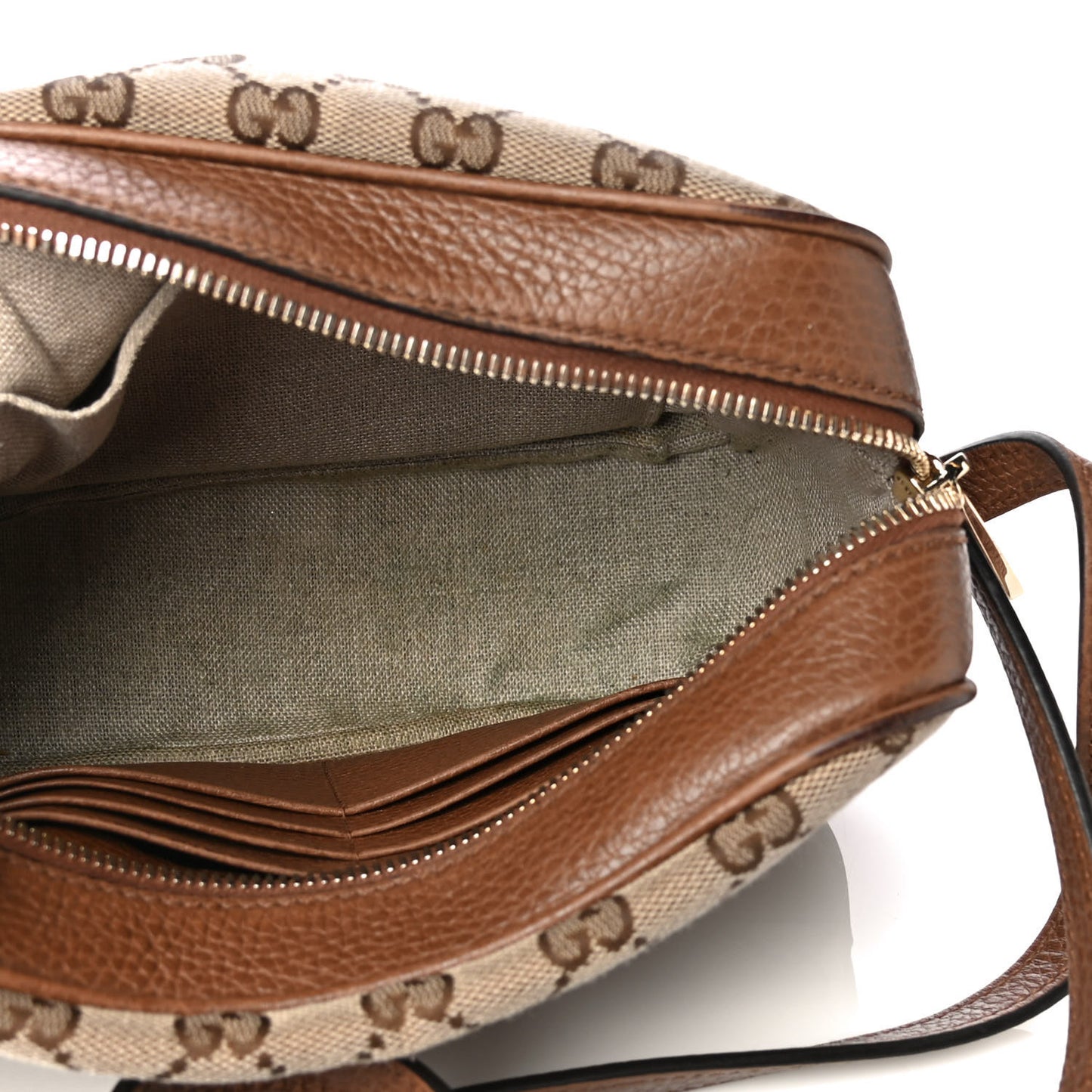 Monogram Mini Bree Messenger Bag Beige Tabacco