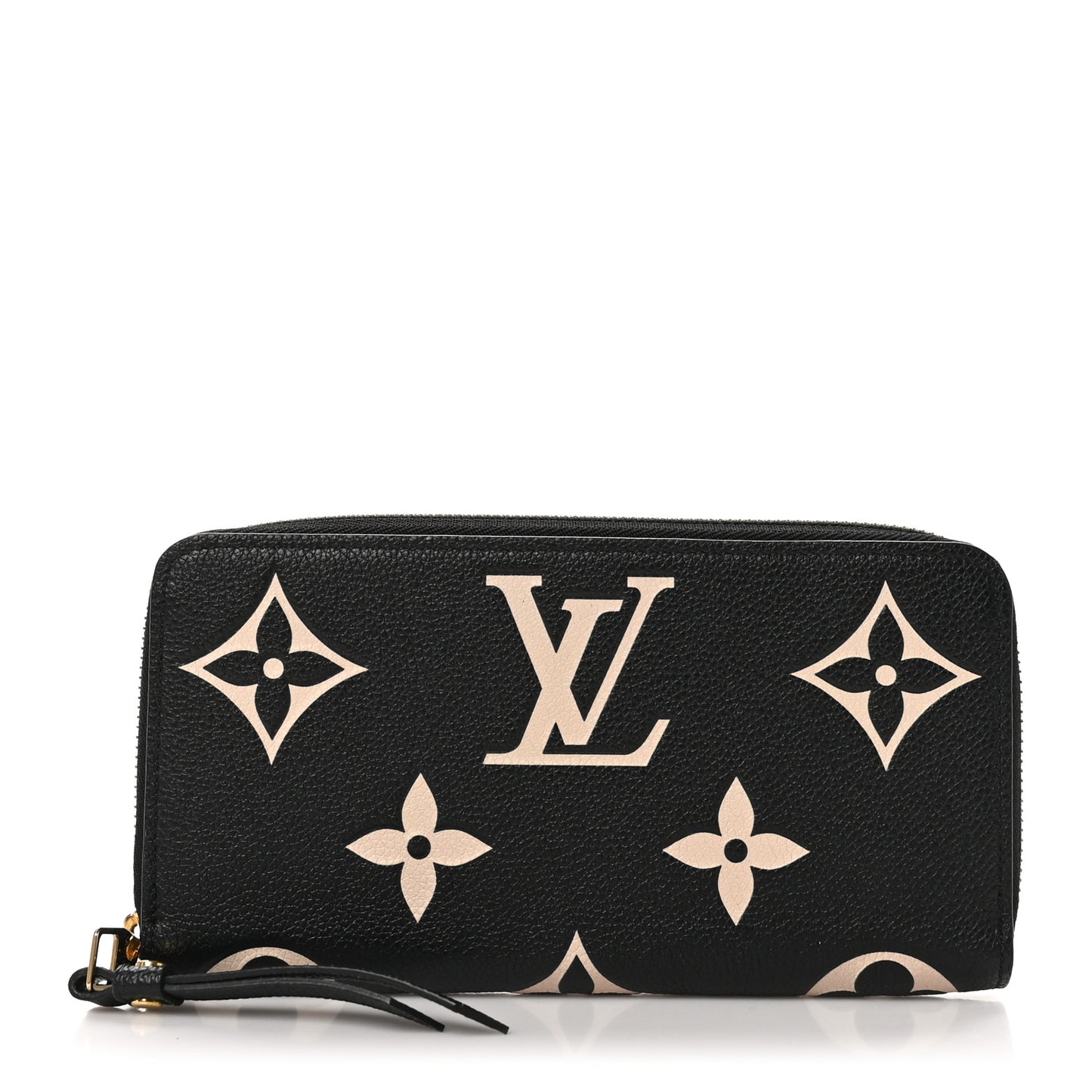 Empreinte Monogram Giant Zippy Wallet Black Beige