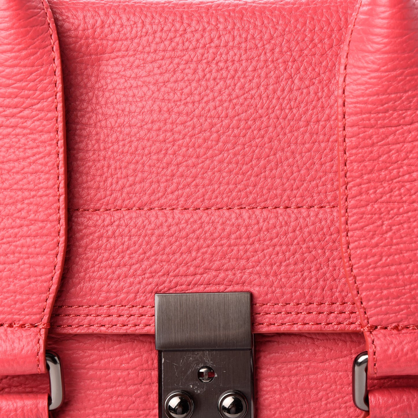 Textured Calfskin Medium Pashli Satchel Raspberry