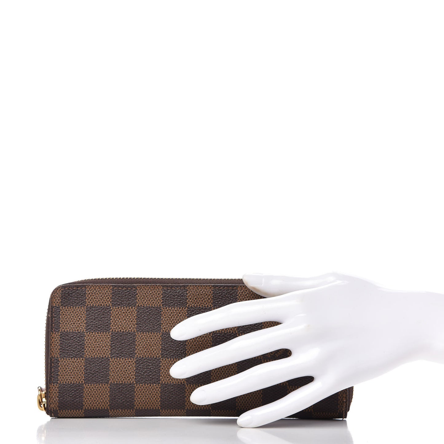 Damier Ebene Clemence Wallet Rose Ballerine