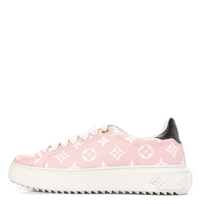 Louis Vuitton Monogram Giant Time Out Sneakers 38 Rose 1 of 7