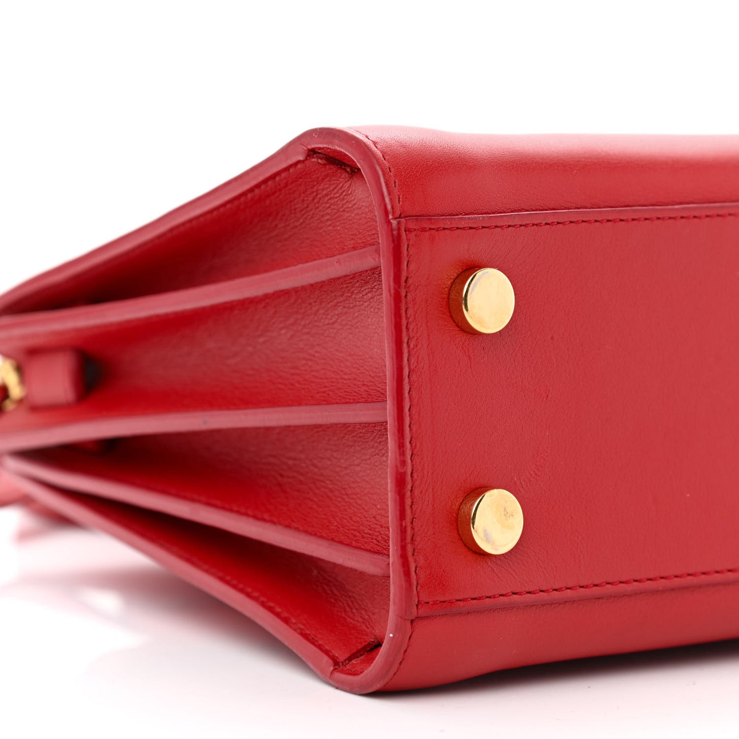 Calfskin Nano Sac De Jour Lipstick Red