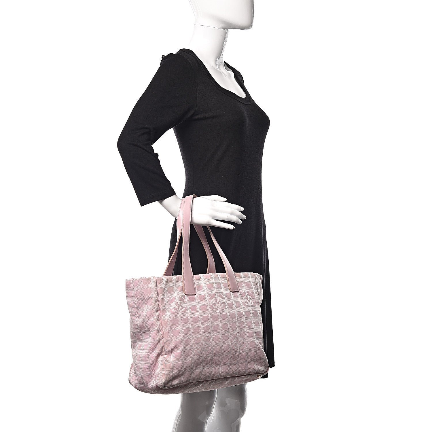 Chanel Nylon Travel Large Tote Pink 2 of 19