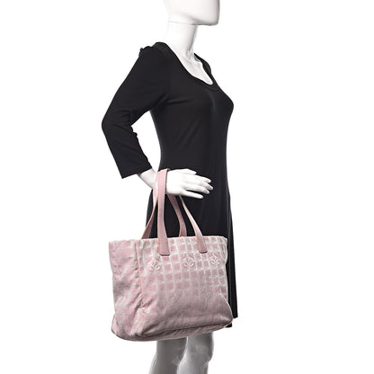 Chanel Nylon Travel Large Tote Pink 2 of 19