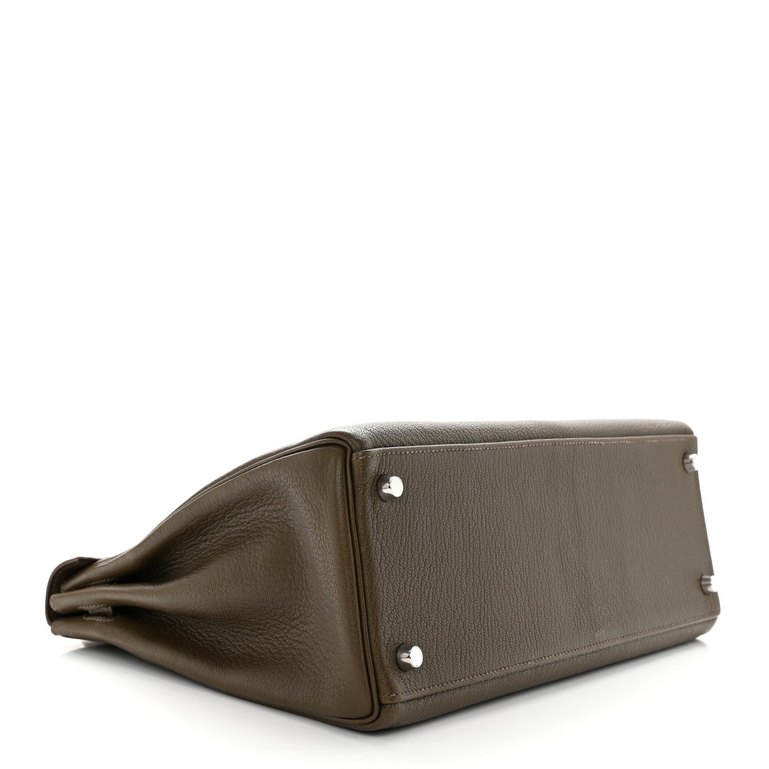 Hermes Chevre De Coromandel Kelly Retourne 32 Vert Olive 3 of 11