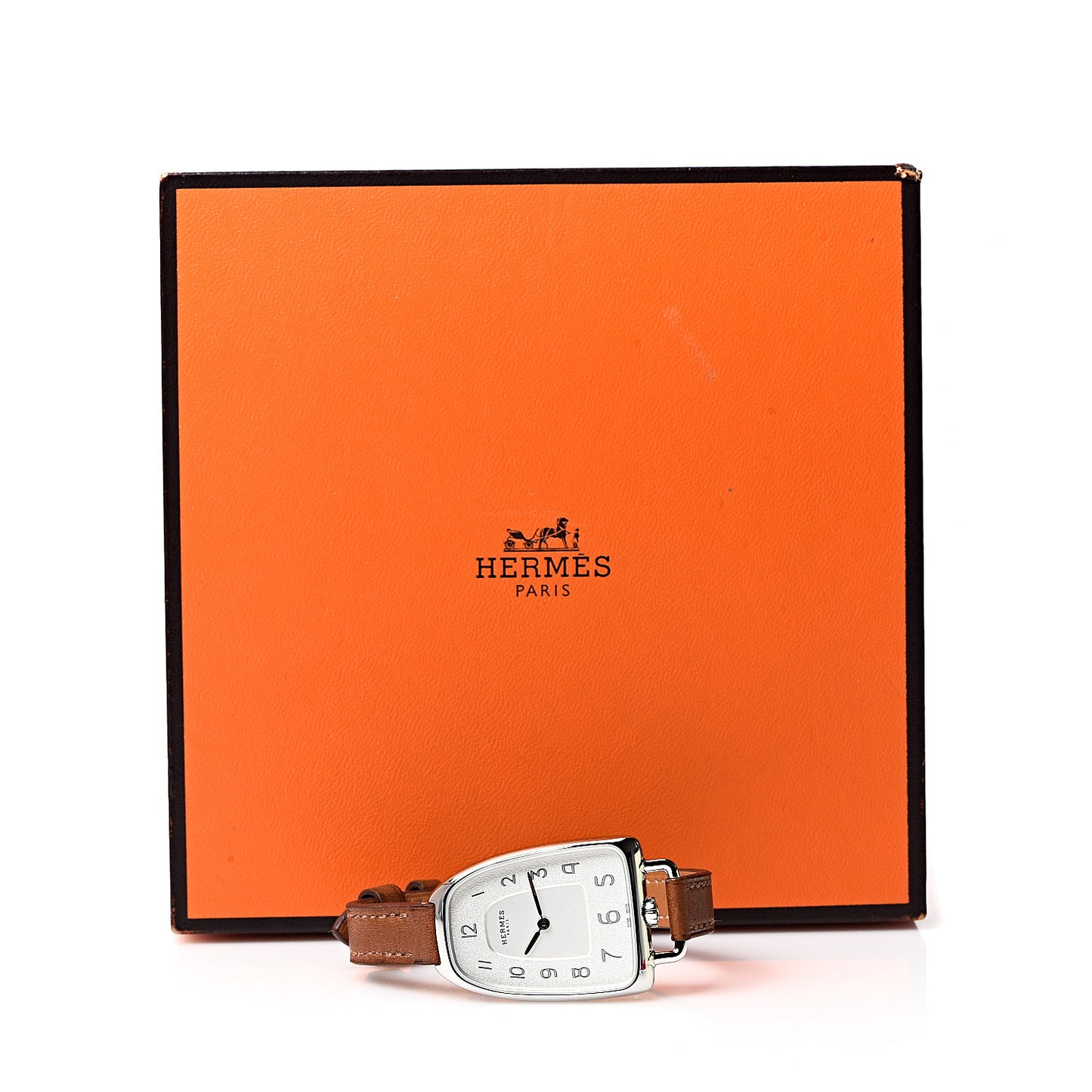 Stainless Steel Barenia 26mm Galop Quartz Watch Fauve
