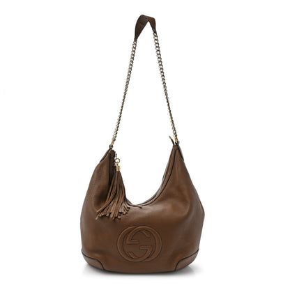 Gucci Cellarius Calfskin Medium Soho Chain Hobo Acero 1 of 14