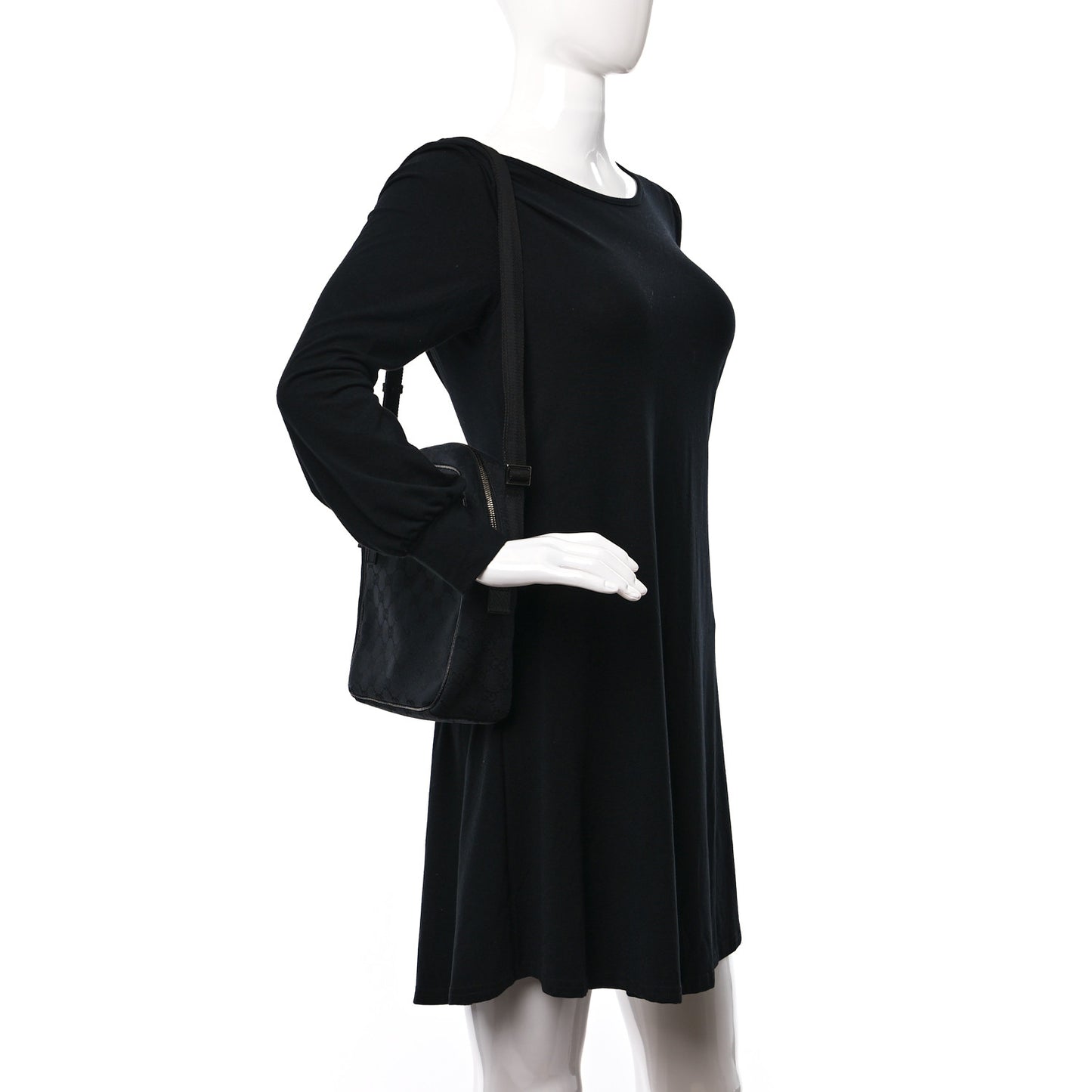 GG Monogram Flight Small Crossbody Bag Black