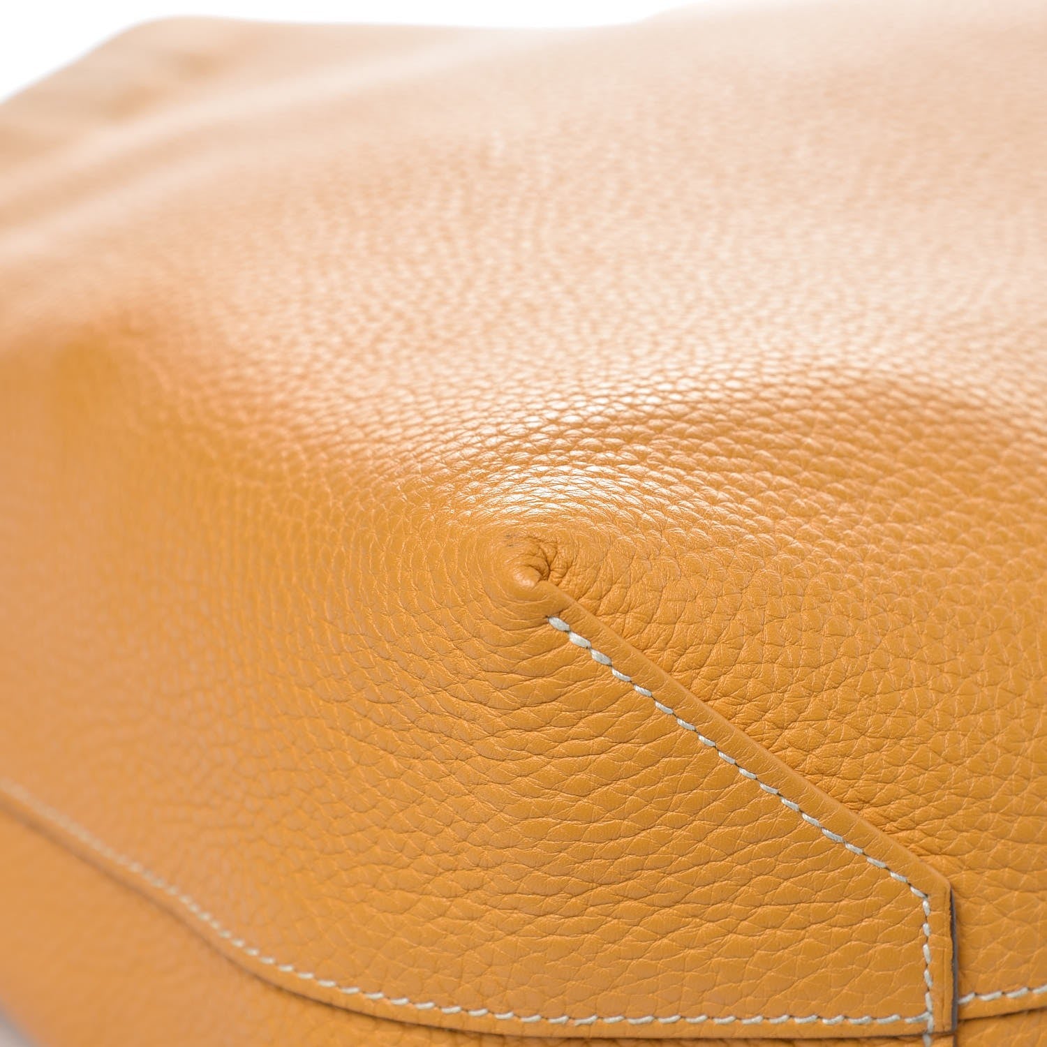 Hermes Taurillon Clemence Double Sens 36 Reversible Tote Orange Curry 10 of 15