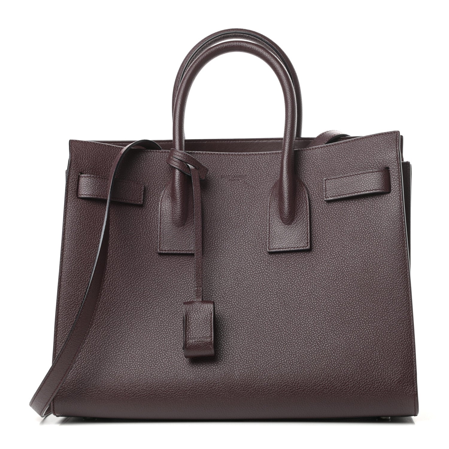Saint Laurent Grained Calfskin Small Classic Sac De Jour Amaranto 1 of 10