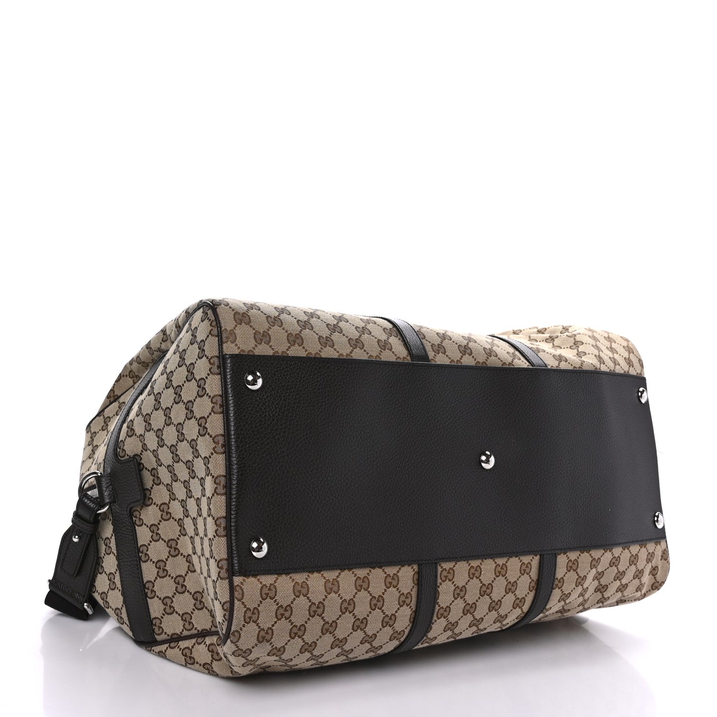 Monogram Dollar Calfskin Large Boston Duffle Bag Beige Ebony Testa di Moro Marrone Scuro