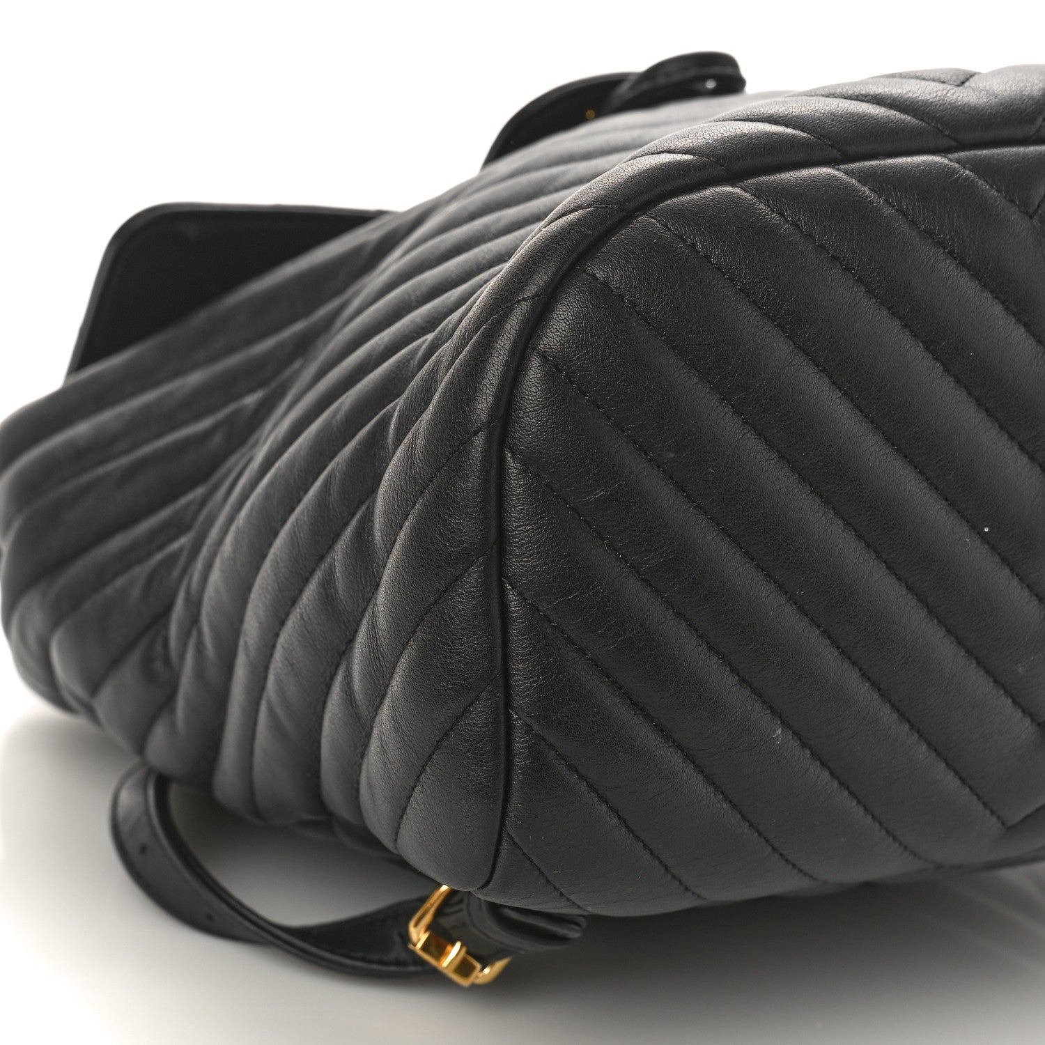 Chanel Calfskin Chevron Quilted Small Urban Spirit Backpack Black 7 of 11