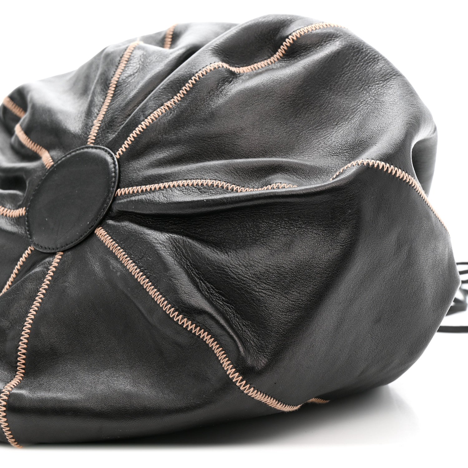 Chanel Lambskin Satin Reversible Sac Cordon Black 9 of 11